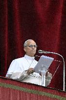 Pope Leo XIV Prays The Angelus - Vatican