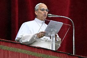 Pope Leo XIV Prays The Angelus - Vatican