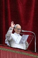 Pope Leo XIV Prays The Angelus - Vatican