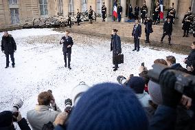 Coalition of The Willing Summit on Security Guarantees for Ukraine - Arrivals - Paris AJ