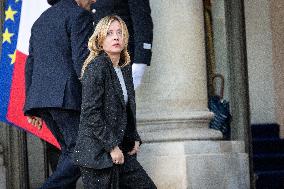 Coalition of The Willing Summit on Security Guarantees for Ukraine - Arrivals - Paris AJ