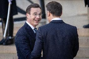 Coalition of The Willing Summit on Security Guarantees for Ukraine - Arrivals - Paris AJ