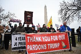 Prominent January 6 defendants march to the US Capitol to mark 5 years since attack