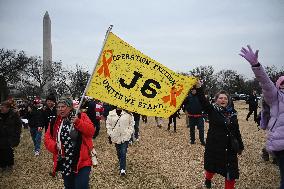Prominent January 6 defendants march to the US Capitol to mark 5 years since attack