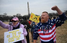 Prominent January 6 defendants march to the US Capitol to mark 5 years since attack