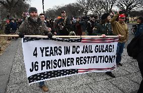 Prominent January 6 defendants march to the US Capitol to mark 5 years since attack