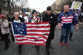 Prominent January 6 defendants march to the US Capitol to mark 5 years since attack
