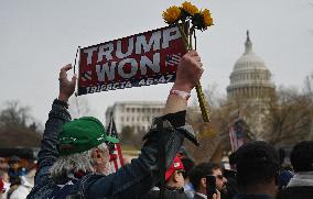 Prominent January 6 defendants march to the US Capitol to mark 5 years since attack
