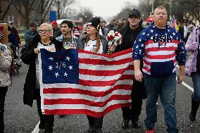Prominent January 6 defendants march to the US Capitol to mark 5 years since attack