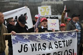 Prominent January 6 defendants march to the US Capitol to mark 5 years since attack