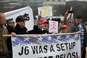 Prominent January 6 defendants march to the US Capitol to mark 5 years since attack