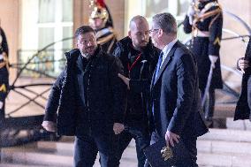 End of Coalition of The Willing Summit on Security Guarantees for Ukraine - Arrivals - Paris AJ