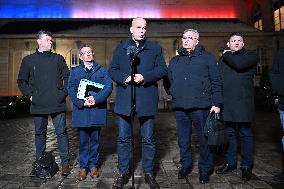 Meeting Between The Prime Minister And Agricultural Unions - Paris