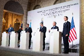 Coalition Of The Willing Summit Conference - Paris