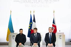 Coalition Of The Willing Summit Conference - Paris