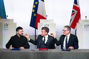 Coalition Of The Willing Summit Conference - Paris