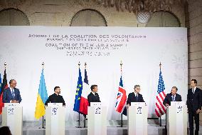 Coalition Of The Willing Summit Conference - Paris