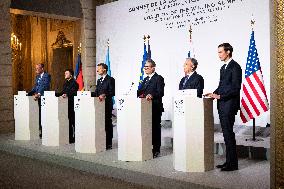 Coalition Of The Willing Summit Conference - Paris