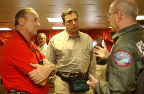 Tom Selleck Aboard USS Ronald Reagan