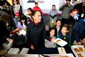 Mexican President Claudia Sheinbaum Holds Briefing Conference - Mexico