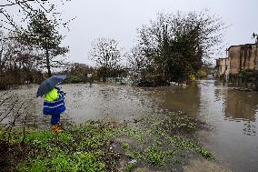 Heavy Rain Causes Red Alert For Aniene River - Rome