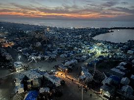 Gaza Seaport Sunset