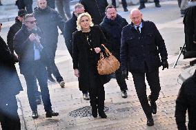 Marine Le Pen At Brigitte Bardot Funeral - Saint-Tropez