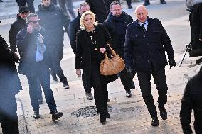 Marine Le Pen At Brigitte Bardot Funeral - Saint-Tropez
