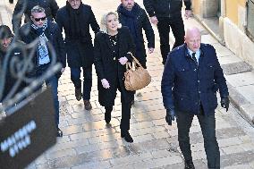 Marine Le Pen At Brigitte Bardot Funeral - Saint-Tropez
