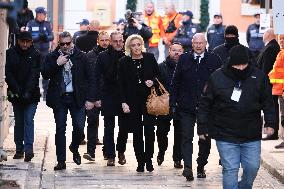 Marine Le Pen At Brigitte Bardot Funeral - Saint-Tropez