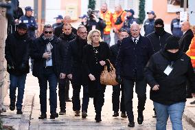 Marine Le Pen At Brigitte Bardot Funeral - Saint-Tropez
