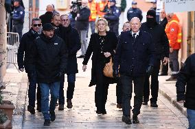 Marine Le Pen At Brigitte Bardot Funeral - Saint-Tropez