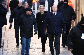 Marine Le Pen At Brigitte Bardot Funeral - Saint-Tropez