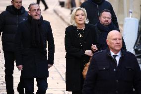 Marine Le Pen At Brigitte Bardot Funeral - Saint-Tropez