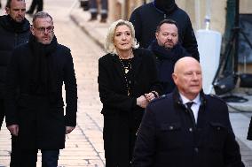 Marine Le Pen At Brigitte Bardot Funeral - Saint-Tropez