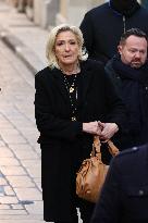 Marine Le Pen At Brigitte Bardot Funeral - Saint-Tropez