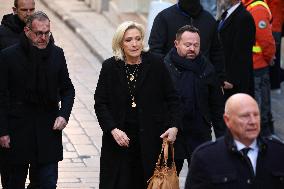 Marine Le Pen At Brigitte Bardot Funeral - Saint-Tropez