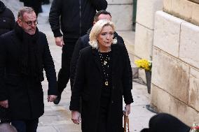 Marine Le Pen At Brigitte Bardot Funeral - Saint-Tropez