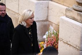 Marine Le Pen At Brigitte Bardot Funeral - Saint-Tropez