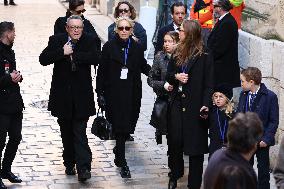 Nicolas Charrier And Family At Brigitte Bardot Funeral - Saint-Tropez