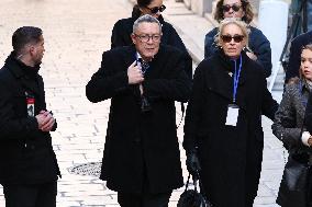Nicolas Charrier And Family At Brigitte Bardot Funeral - Saint-Tropez