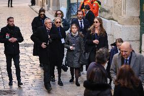 Nicolas Charrier And Family At Brigitte Bardot Funeral - Saint-Tropez