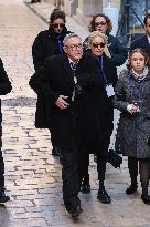 Nicolas Charrier And Family At Brigitte Bardot Funeral - Saint-Tropez