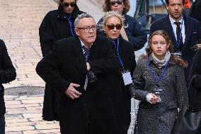 Nicolas Charrier And Family At Brigitte Bardot Funeral - Saint-Tropez