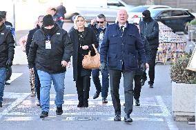 Marine Le Pen At Brigitte Bardot Funeral - Saint-Tropez