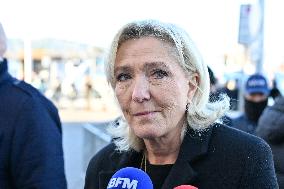 Marine Le Pen At Brigitte Bardot Funeral - Saint-Tropez