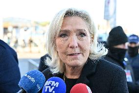Marine Le Pen At Brigitte Bardot Funeral - Saint-Tropez