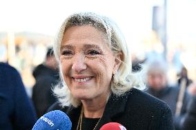 Marine Le Pen At Brigitte Bardot Funeral - Saint-Tropez