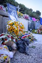 Brigitte Bardot's Grave at The Marine Cemetery - Saint-Tropez