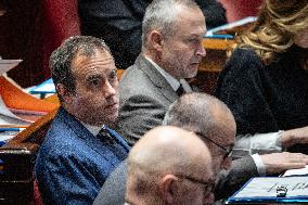 Session of Questions to the Government at The National Assembly - Paris AJ